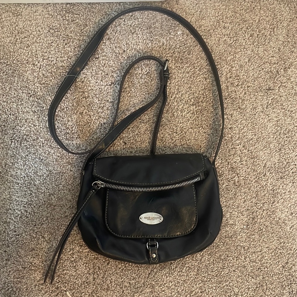 Nine West leather black purse